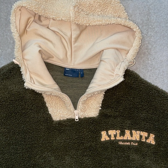 Atlanta college park half zip sherpa jacket - Picture 3 of 4